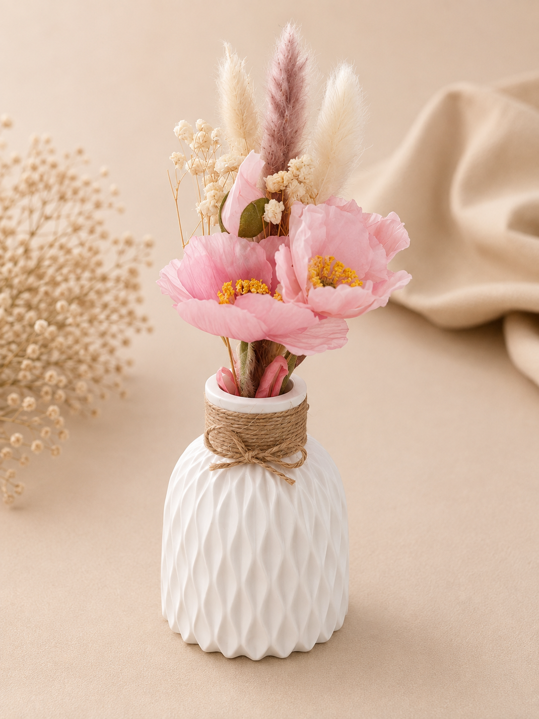 Blush Bloom Dried Flower Arrangement