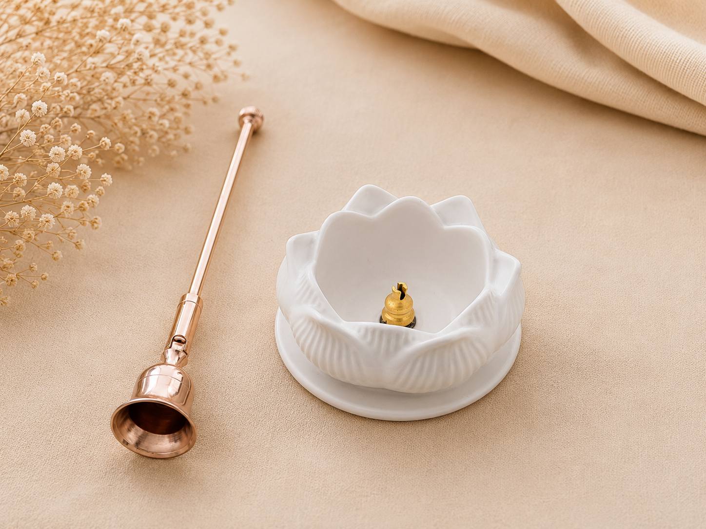 Lotus Candle Snuffer Set
